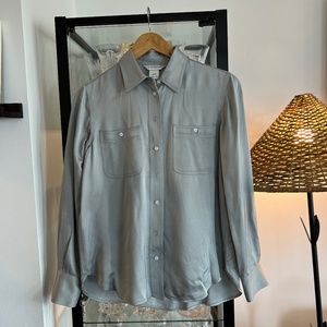 Club Monaco Pants Set, XS top and 00 pants, Silver